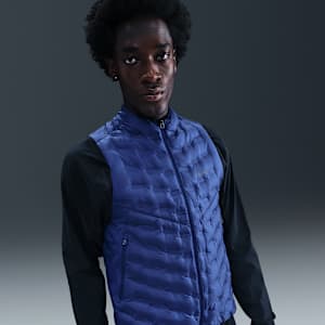 Nike AERLOFT ベスト Lサイズ ネイビー　RUNNING VEST Nike Therma-FIT ADV Repel AeroLoft Men's Down Running Gilet. Nike RO